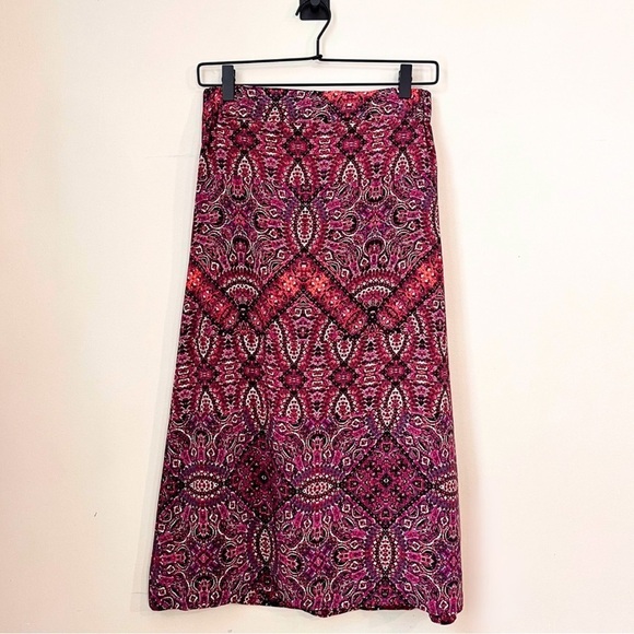 Cynthia Rowley 100% Silk Batik Print Midi Skirt - Picture 1 of 11